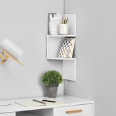 [en.casa]® Design wandplank - planken - wit model 2