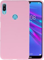 BackCover Hoesje Color Telefoonhoesje voor Huawei Y6 (Prime) 2019 - Roze