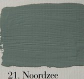 l' Authentique krijtverf, kleur 21 Noordzee, 2.5 lit.