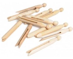 Ronde wasknijper pin 25 stuks