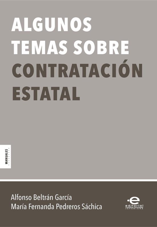 Algunos temas sobre contratación estatal - cover