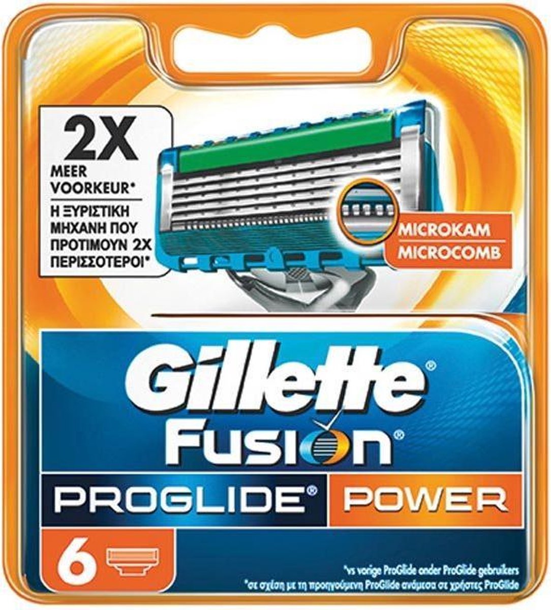Gillette Fusion Proglide Power Scheermesjes - 6 mesjes