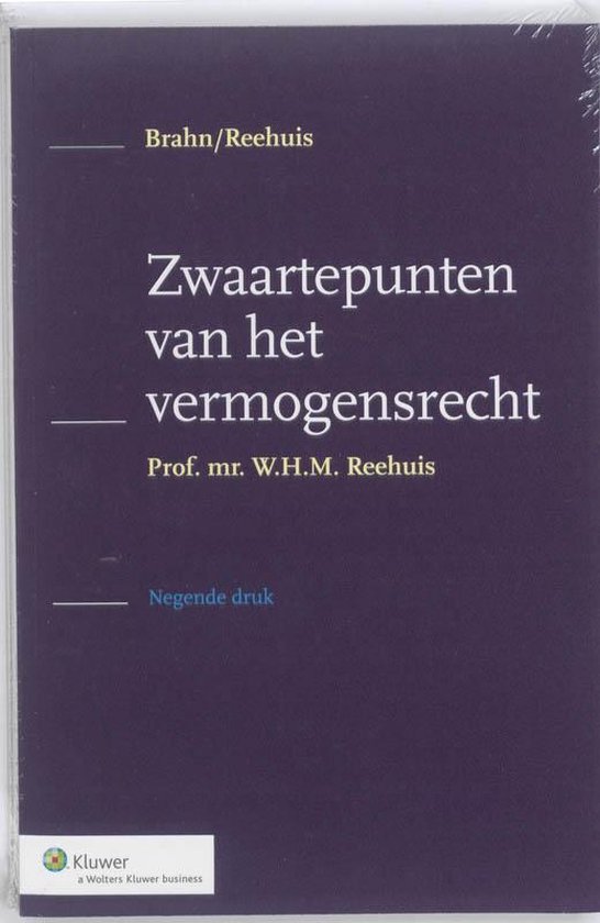 Zwaartepunten van het vermogensrecht - cover