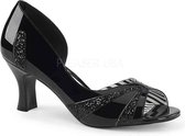 Pleaser Pink Label Pumps -44 Shoes- JENNA-03 Paaldans schoenen Zwart