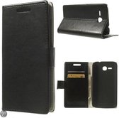 Huawei Ascend Y600 zwart agenda wallet