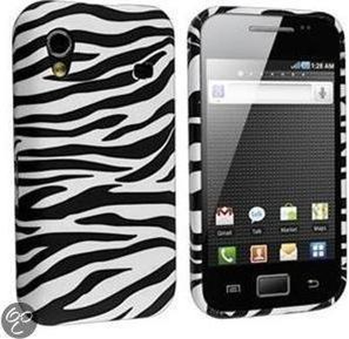 silicone gel hoesje zebra samsung Ace S5830