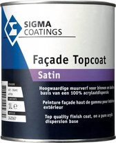 Façade Topcoat Satin - 1 liter Lichte kleur