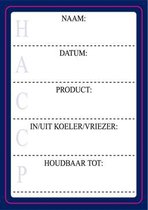 Etiketten HACCP zwart/blauw