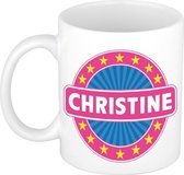 Christine naam koffie mok / beker 300 ml  - namen mokken