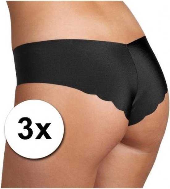 3x Sloggi dames light hipster slip maat M zwart - onderbroek short voor  vrouwen | bol.com