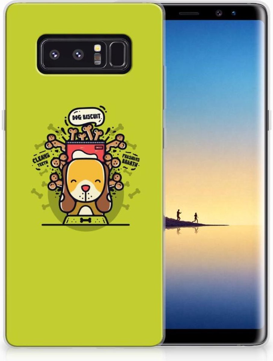 Samsung Galaxy Note 8 Telefoonhoesje met Naam Doggy Biscuit