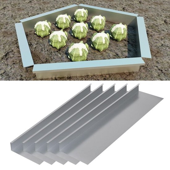 EFUTURETIME Roestvrij stalen draadgaas, 12,5 cm x 12 m, draadgaas, slakkenbescherming, verhoogd bloembed voor tuinbeschermingsplanten en ter afweer van specerijen