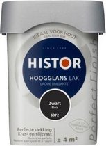 Histor Perfect Finish Lak Hoogglans 0,25 liter - Zwart