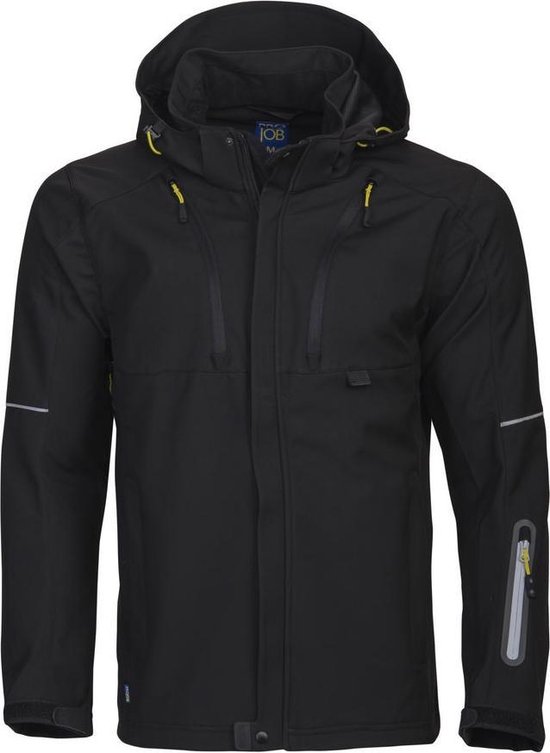 ProJob 3406 SOFTSHELL JAS 643406 - Zwart - XS