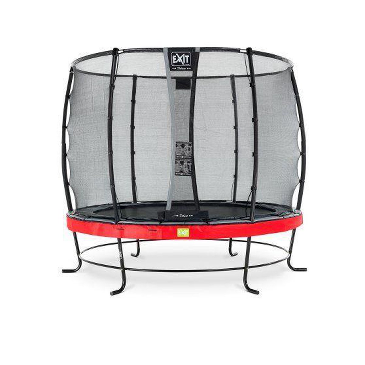 EXIT Elegant trampoline ø305cm met Economy veiligheidsnet - rood