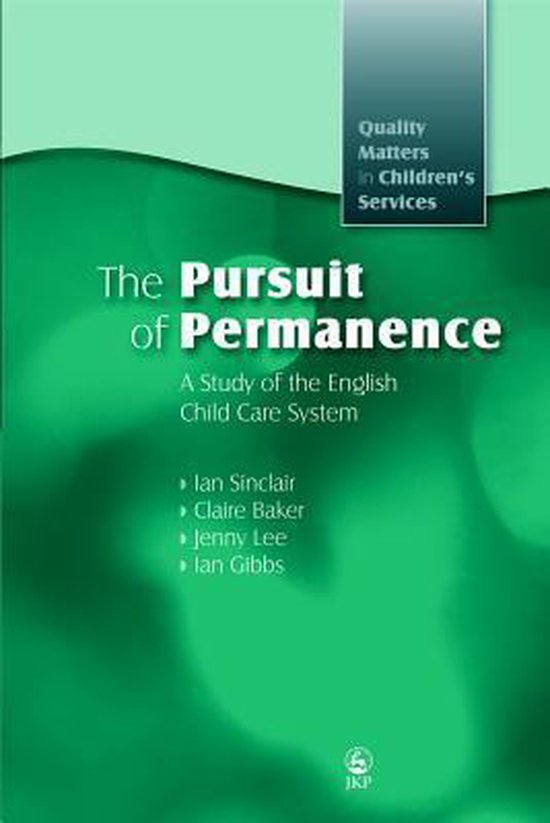 Omslag van The Pursuit of Permanence