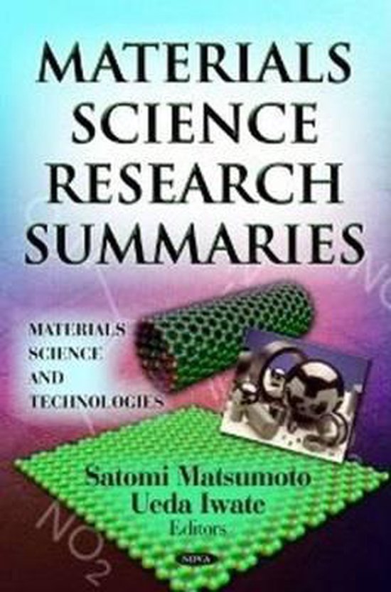 Materials Science Research Summaries 9781622576395 Boeken