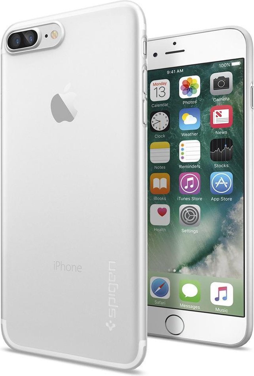 Spigen AirSkin Hoesje Apple iPhone 7 Plus / 8 Plus Transparant