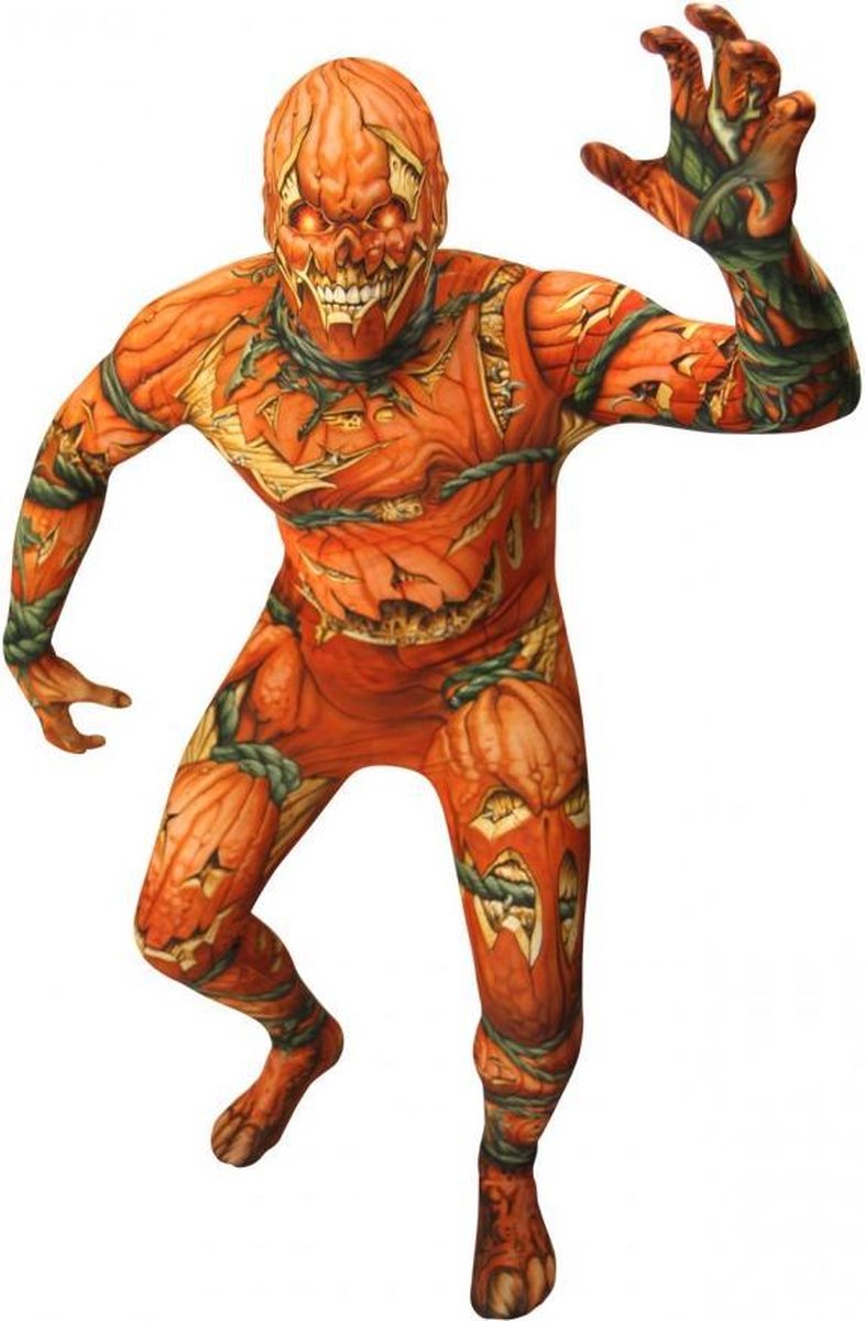Morphsuits™ Jack O Lantern Morphsuit - SecondSkin - Verkleedkleding - 185/206 cm