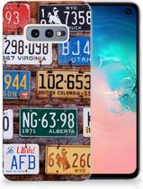 Geschikt voor Samsung Galaxy S10e Uniek TPU Hoesje Kentekenplaten