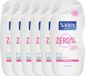 Bol.com Sanex Zero % - Douchegel voor de Gevoelige Huid 6 x 500 ml aanbieding