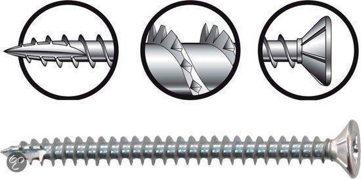 STARX PRO SPAANPLAATSCHROEF VERZ PK TX 4.0X70