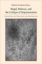 Boekomslag met de titel 'Hegel, Deleuze, and the Critique of Representation' en een abstracte, lijntekening als achtergrond.