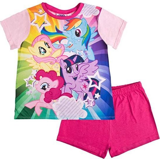 My Little Pony - Kinder Peuter/Kleuter Pyjama korte mouw - Roze - Maat 86/92  (18-24 mnd) | bol.com