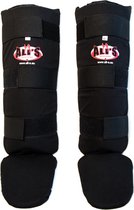 Ali’s Fightgear Scheenbeschermers Vechtsport Unisex Zwart Maat Xl