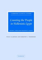 Counting the People in Hellenistic Egypt Volume I