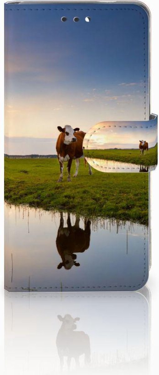 Nokia 3.1 (2018) Telefoonhoesje met Pasjes Koe