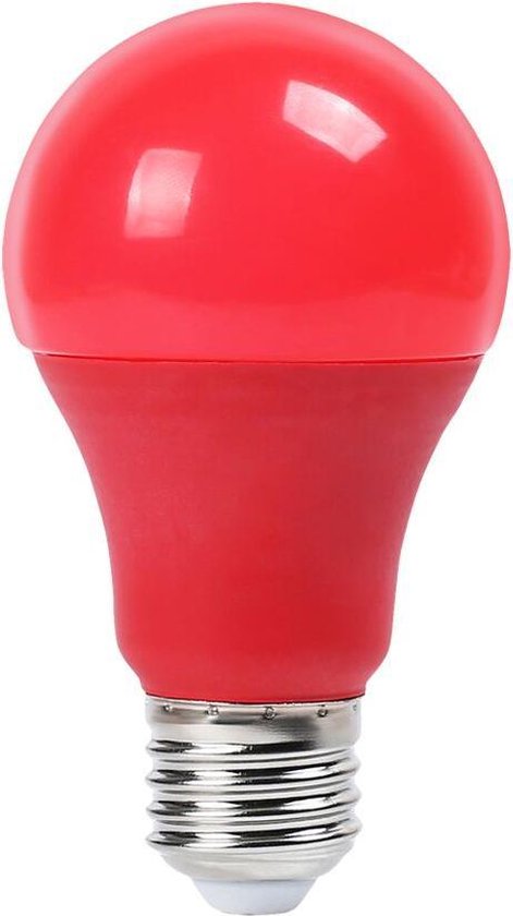 Set van gekleurde LED lampen - E27-9W-A60 | bol.com