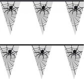 3x Spinnenweb vlaggenlijn / slinger 6 meter - Halloween versiering