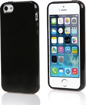 Xssive TPU Back Case voor Apple iPhone 5 iPhone 5s iPhone SE - Back cover - TPU - Gelly - Zwart