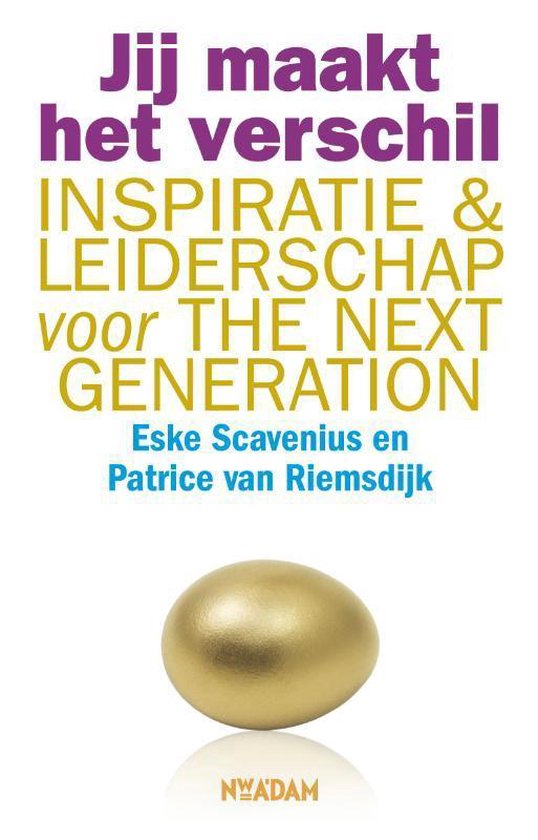 Cover van het boek 'Maak jij het verschil?' van E. Scavenius en P. van Riemsdijk