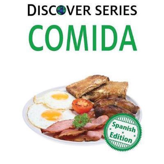 Discover Series Comida, édition espagnole, avec un petit-déjeuner anglais complet et une demi-tomate.