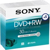 Sony DVD+RW 8cm 30Min/2x Jewelcase (5 Disc) DPW30A