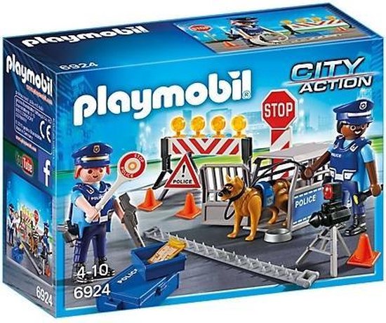 lichten droefheid hoofdkussen Playmobil City Action: Politie Wegversperring (6924) | bol.com