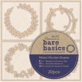 Houten vormen(20  stuks) - Bare Basics - Kransen