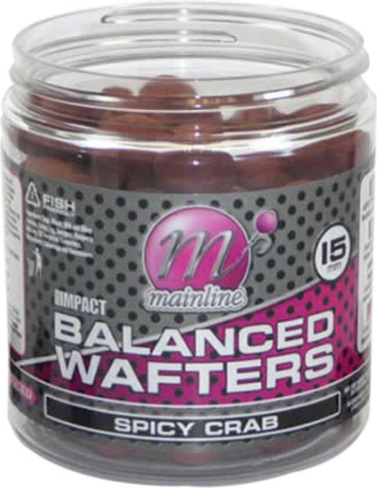 Mainline High Impact Balanced Wafters | Spicy Crab | 15mm