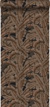 Origin Wallcoverings behangpapier palmbladeren roest bruin - 347441 - 53 cm x 10,05 m