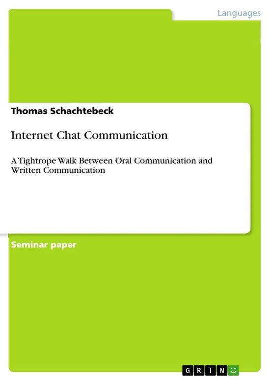 Internet Chat Communication - cover