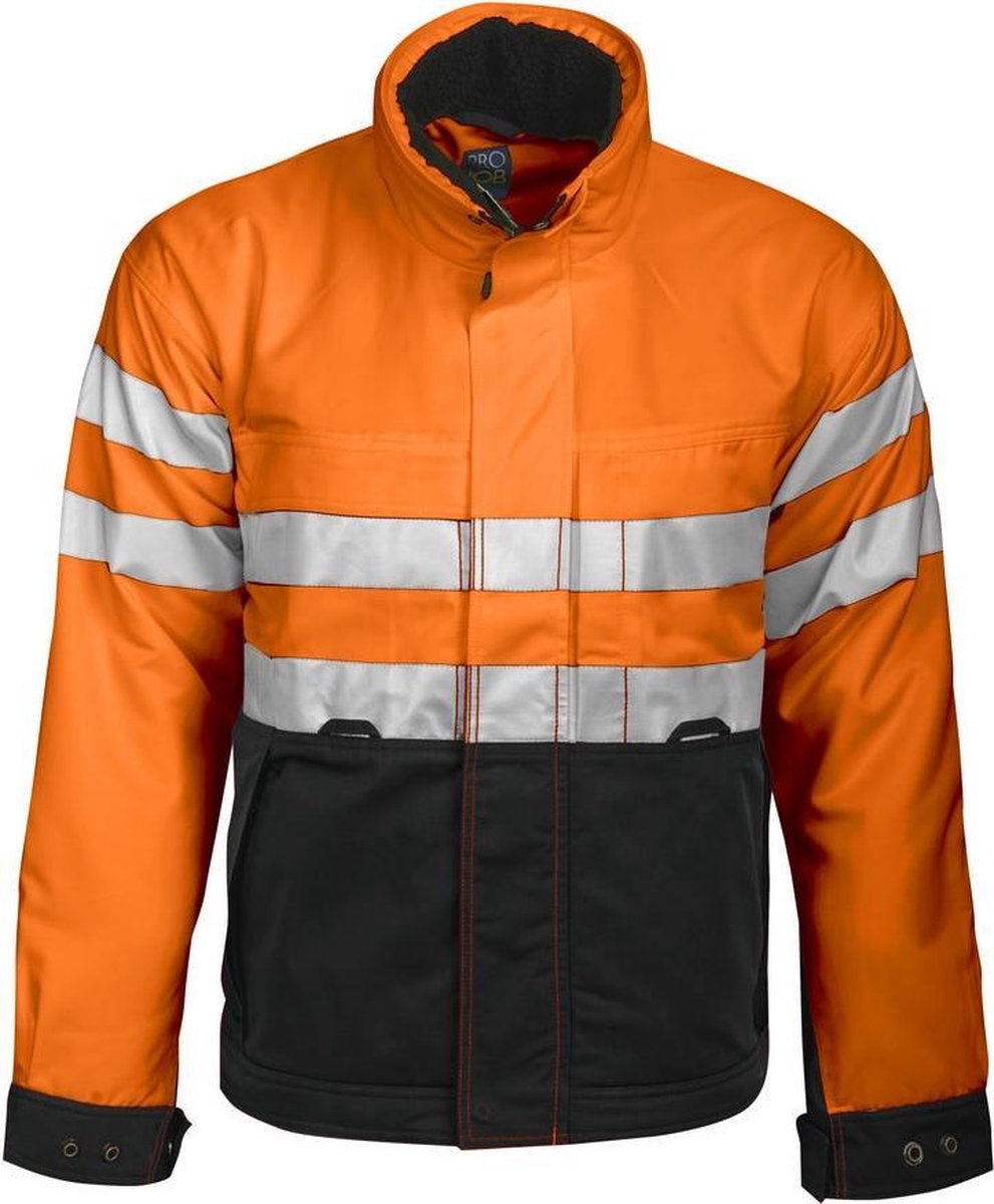 ProJob 6407 SIGNALISATIE VEST EN ISO 20471 KLASSE 3 GEVOERD 646407 Oranje