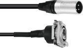 PSSO-patchkabel XLR (M) / XLR (F) S 1m zwart