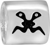Quiges - 925 - Zilveren - Bedels -Sterling zilver - Beads - Horoscoop Tweeling Kraal Charm - Geschikt – voor - alle bekende merken - Armband Z153
