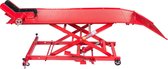 Hydraulische lange motorheftafel heftafel motorlift - 450 kg - met oprijbrug