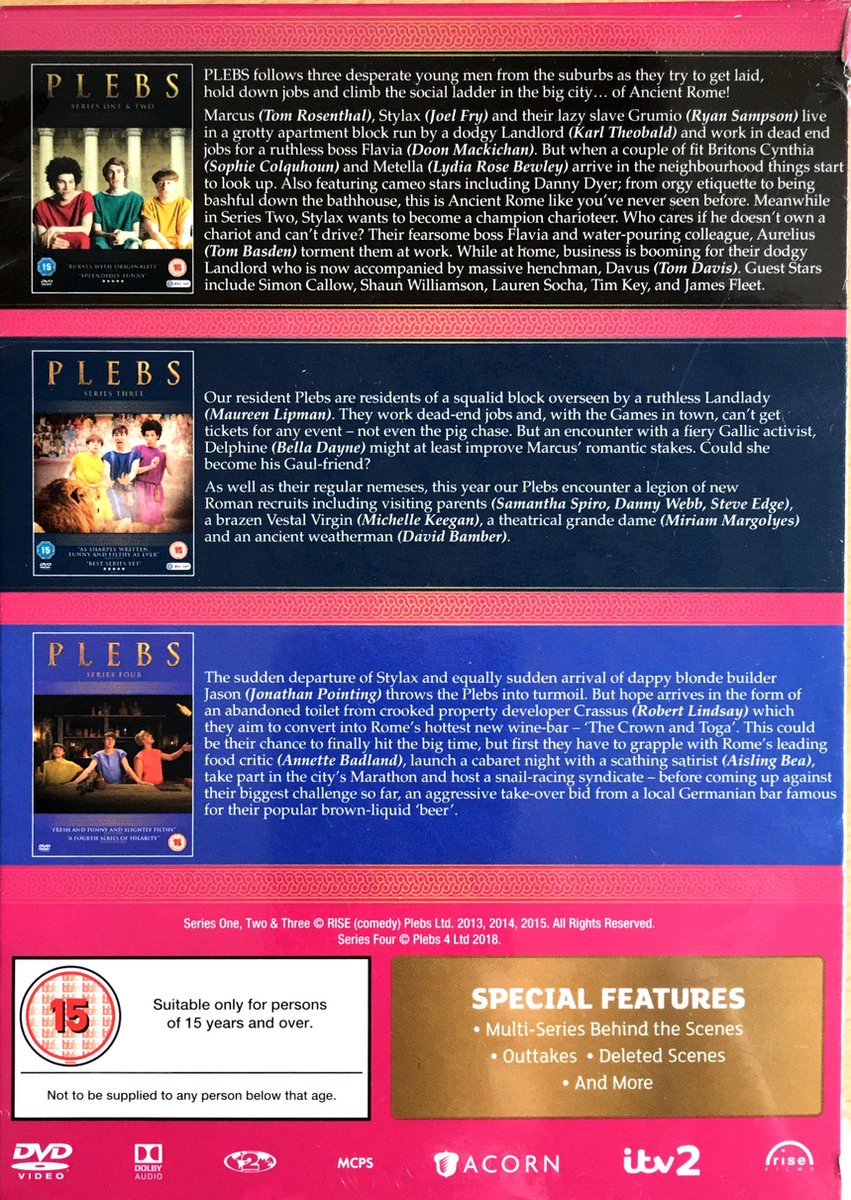 Plebs - Series 1-4 Box Set [DVD] (DVD) | DVD | bol.com