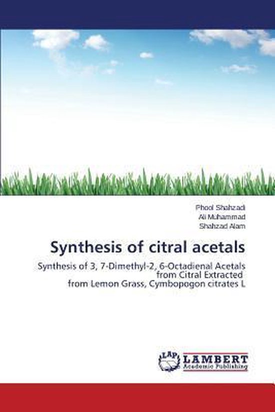 Synthesis of citral acetals - cover