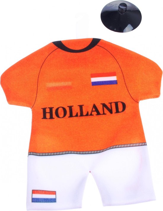 Nederland Hanger shirt holland oranje 16cm incl zuignap