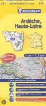 ARDECHE / HAUTE - LOIRE 11331 CARTE ' LOCAL ' ( France ) MICHELIN KAART